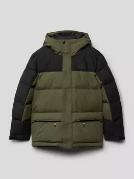 Стеганая куртка с принтом этикетки Killtec, хаки