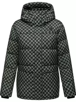 Стеганая куртка с принтом Ragwear, зеленый