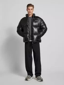 Стеганая куртка с пришитыми этикетками модель «SOLIN» Pegador, черный