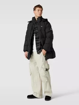 Стеганая куртка с пришивной этикеткой Tommy Jeans, черный