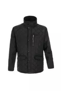 Стеганая куртка с узором «Аргайл» Trespass, черный