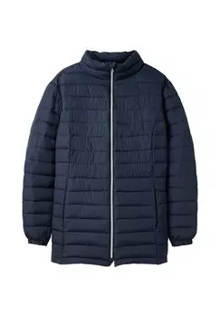 Стеганая куртка с воротником стойкой и разделительными швами sheego, цвет Nachtblau