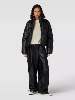 Стеганая куртка с воротником стойкой Pegador, черный