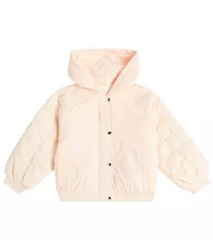 Стеганая куртка с вышивкой Chlo, розовый