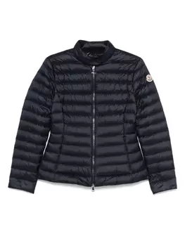 Стеганая куртка с застежкой-молнией спереди Moncler, синий