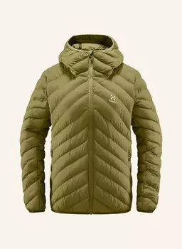 Стеганая куртка сэрна мимик Haglfs, оливковый