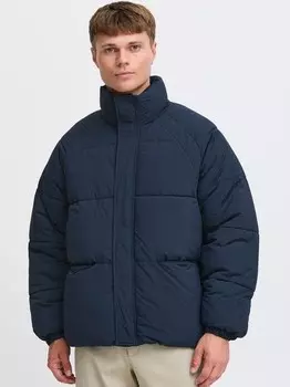 Стеганая куртка sdmilo пуховик короткий Solid, синий