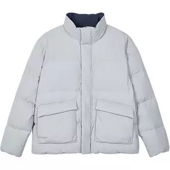 Стеганая куртка серии Sports Alliance унисекс светло-серого цвета Skechers, цвет Light foggy gray