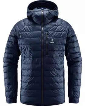 Стеганая куртка-шпиль, имитирующая капюшон Haglfs, синий