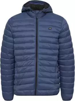 Стеганая куртка смесовая "Bhromsey Hood", с капюшоном Blend, синий