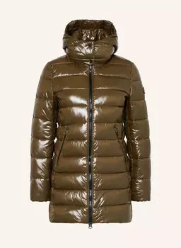 Стеганая куртка со съемным капюшоном SAVE THE DUCK, хаки
