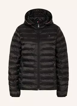 Стеганая куртка со съемным капюшоном TOMMY HILFIGER, черный