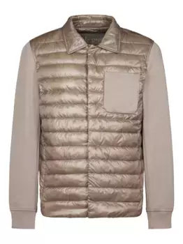 Стеганая куртка со вставками Herno, нейтральный