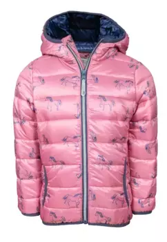 Стеганая куртка СОЛЬ И ПЕРЕЦ "Лошади", с легкой стежкой Salt And Pepper, розовый