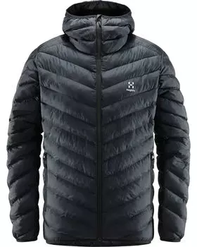 Стеганая куртка srna с имитацией капюшона Haglfs, черный