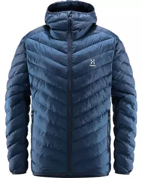 Стеганая куртка srna с имитацией капюшона Haglfs, синий