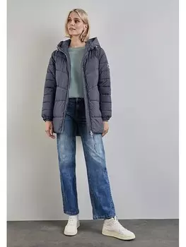 Стеганая куртка Street One Steppjacke, темно-синий