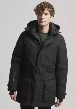 Стеганая куртка Superdry "CITY PADDED PARKA JACKET", черный