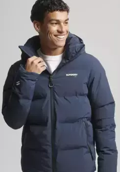 Стеганая куртка Superdry "HOODED BOXY PUFFER JACKET", цвет Eclipse Navy