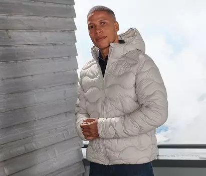 Стеганая куртка Tchibo, бежевый