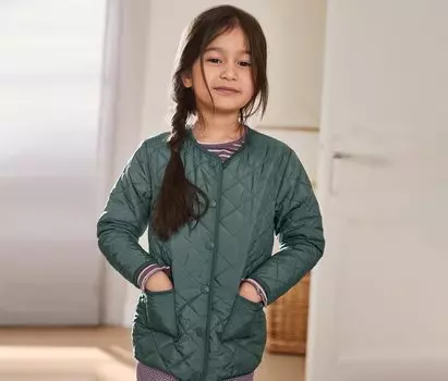 Стеганая куртка Tchibo, оливково-зеленый