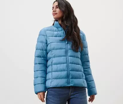 Стеганая куртка Tchibo, светло-синий