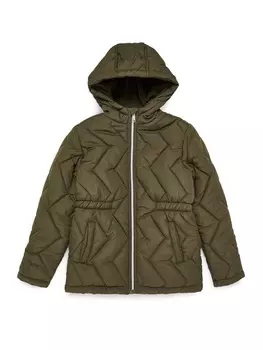 Стеганая куртка Threadgirls, хаки