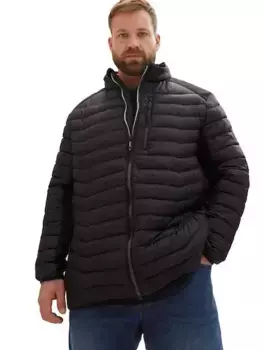 Стеганая куртка TOM TAILOR PLUS, большие размеры, черный