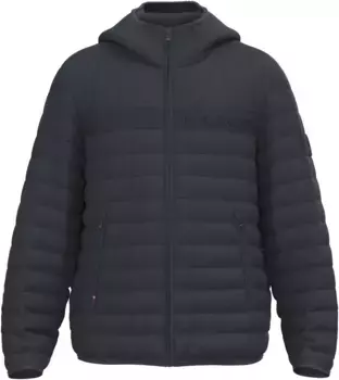 Стеганая куртка Tommy Hilfiger "GMD PADDED HOODED JACKET" с капюшоном, с высоким воротником, цвет Desert Sky