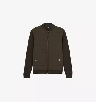 Стеганая куртка Tosca из гибридной ткани Reiss, зеленый
