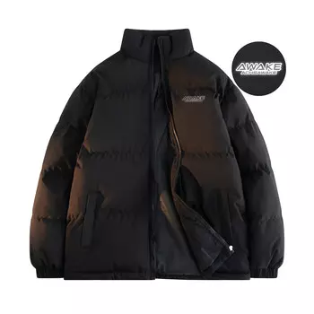 Стеганая куртка унисекс Achs Awake, [С капюшоном и планкой] Хаки