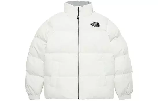 Стеганая куртка унисекс белая The North Face, белый