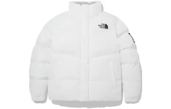 Стеганая куртка унисекс белая The North Face, белый