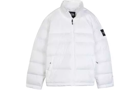 Стеганая куртка унисекс белая The North Face, белый