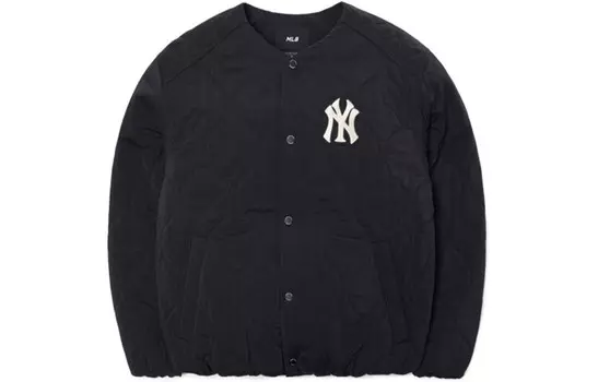 Стеганая куртка унисекс черный Mlb