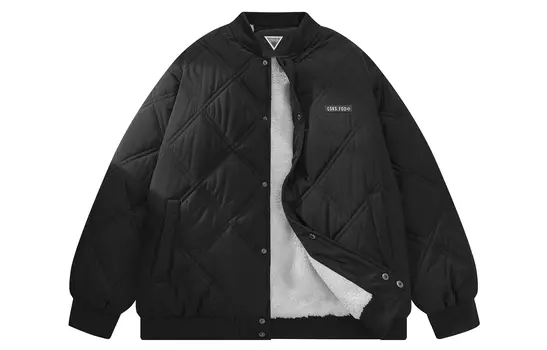 Стеганая куртка унисекс CSKS, Черный (в комплекте с вязаной шапкой)