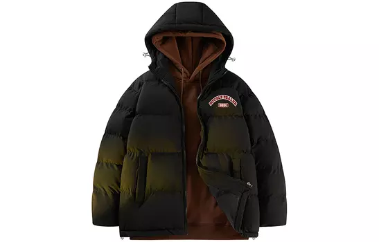 Стеганая куртка унисекс Double Dealer, Черно-карамельный свитшот