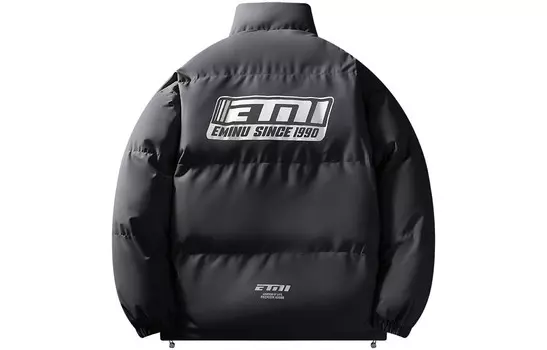 Стеганая куртка унисекс EMINU, Черный на флисовой подкладке