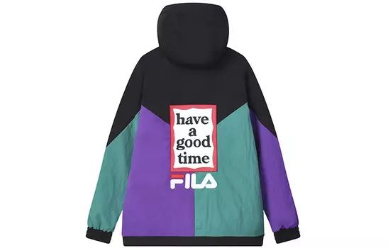 Стеганая куртка унисекс FILA, цвет Black