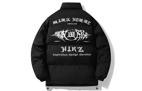 Стеганая куртка унисекс Hikz, Черный (бесплатная тяжелая толстовка с круглым вырезом)