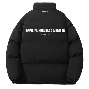 Стеганая куртка унисекс Hurley, Черный