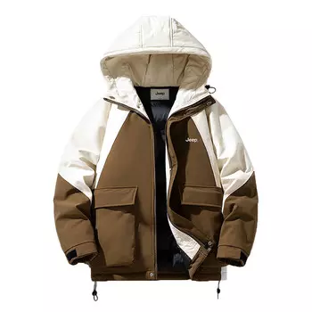 Стеганая куртка унисекс Jeep, цвет Khaki Black