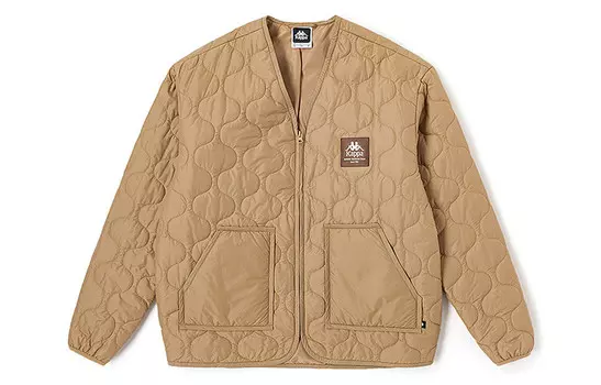 Стеганая куртка унисекс Kappa, цвет Elegant Brown-6348