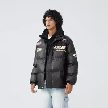 Стеганая куртка унисекс Kawasaki, черный