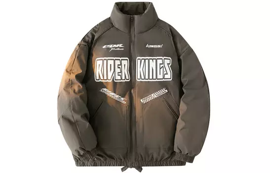 Стеганая куртка унисекс Kawasaki, черный