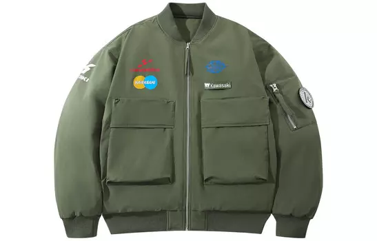 Стеганая куртка унисекс Kawasaki, цвет Light Coffee