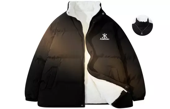 Стеганая куртка унисекс Kawasaki, цвет White (LOGO version)