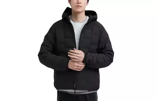 Мужская куртка Uniqlo Pefftech Warm Padded, 09 черный