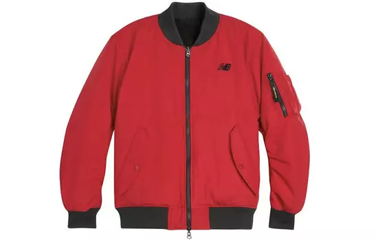 Стеганая куртка унисекс красная New Balance, красный