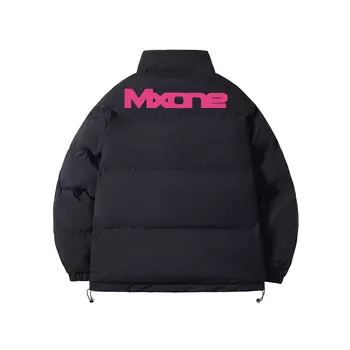 Стеганая куртка унисекс M&X Medx, Черный (Белый узор)